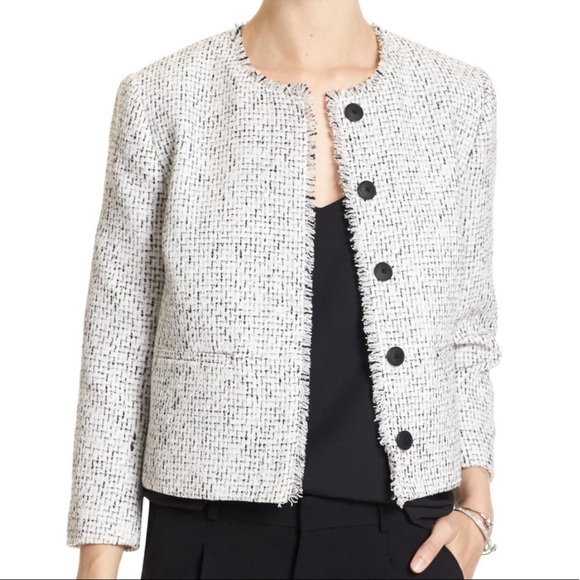Banana Republic Cropped Tweed Jacket 